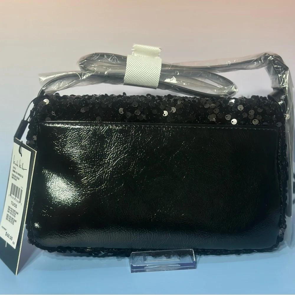 Nicole Miller New York Sequin Shoulder Bag - Picture 2 of 5
